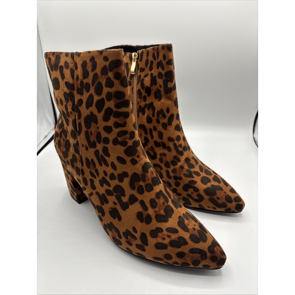 Smash Shoes Women's Cheetah Print High Heel Boots Size 11